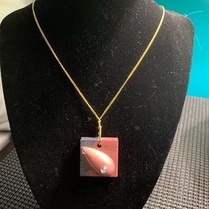 Handcrafted resin necklace